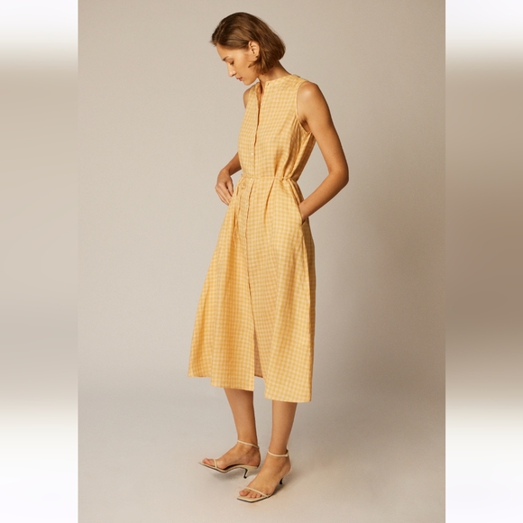 NWT Something to Hold Park Dress Yellow Gingham - Picture 3 of 5